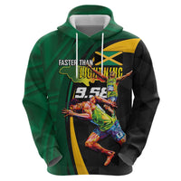 Jamaican Pride Zip Hoodie 9.58 Seconds-Faster Than Lightning - Wonder Print Shop