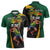 Jamaican Pride Zipper Polo Shirt 9.58 Seconds-Faster Than Lightning - Wonder Print Shop