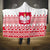 Polish Christmas Hooded Blanket - Poland Emblem and Lachy Sadeckie Pattern