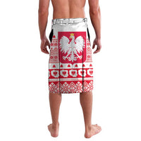 Polish Christmas Lavalava - Poland Emblem and Lachy Sadeckie Pattern - Wonder Print Shop