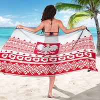 Polish Christmas Sarong - Poland Emblem and Lachy Sadeckie Pattern - Wonder Print Shop