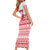 Polish Christmas Short Sleeve Bodycon Dress - Poland Emblem and Lachy Sadeckie Pattern - Wonder Print Shop
