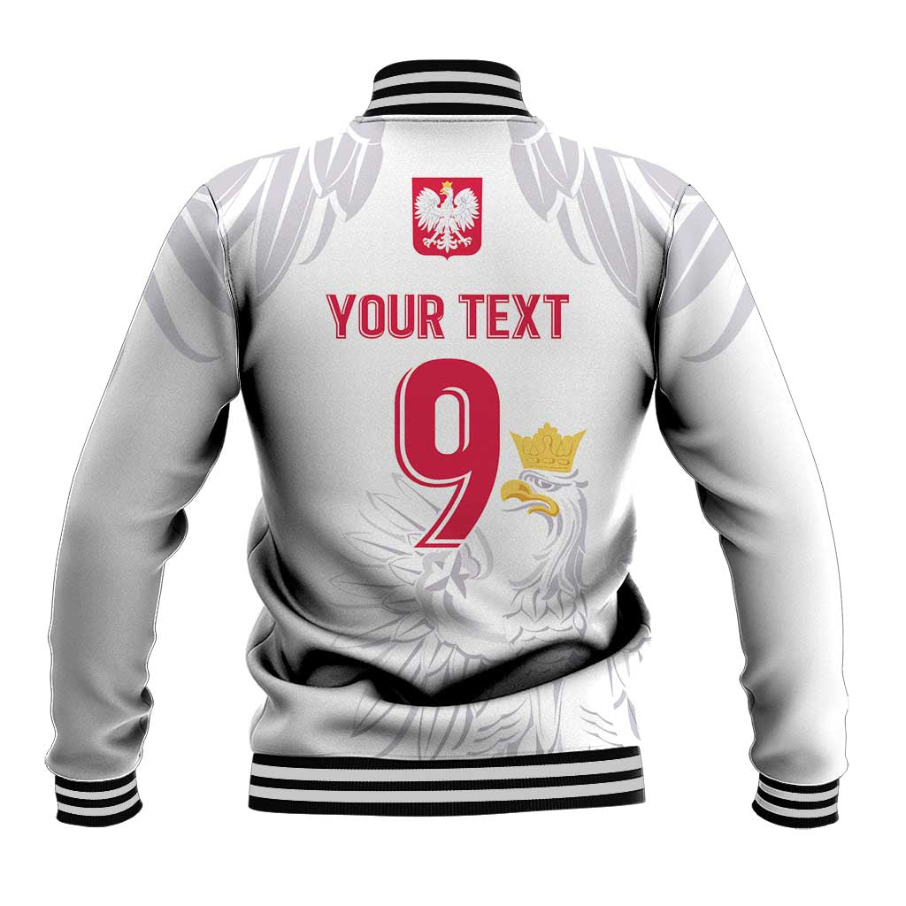 Custom Polish Football Jersey Baseball Jacket Polska Eagle Athletic Soccer - Wonder Print Shop