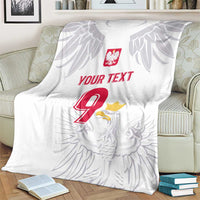 Custom Polish Football Jersey Blanket Polska Eagle Athletic Soccer