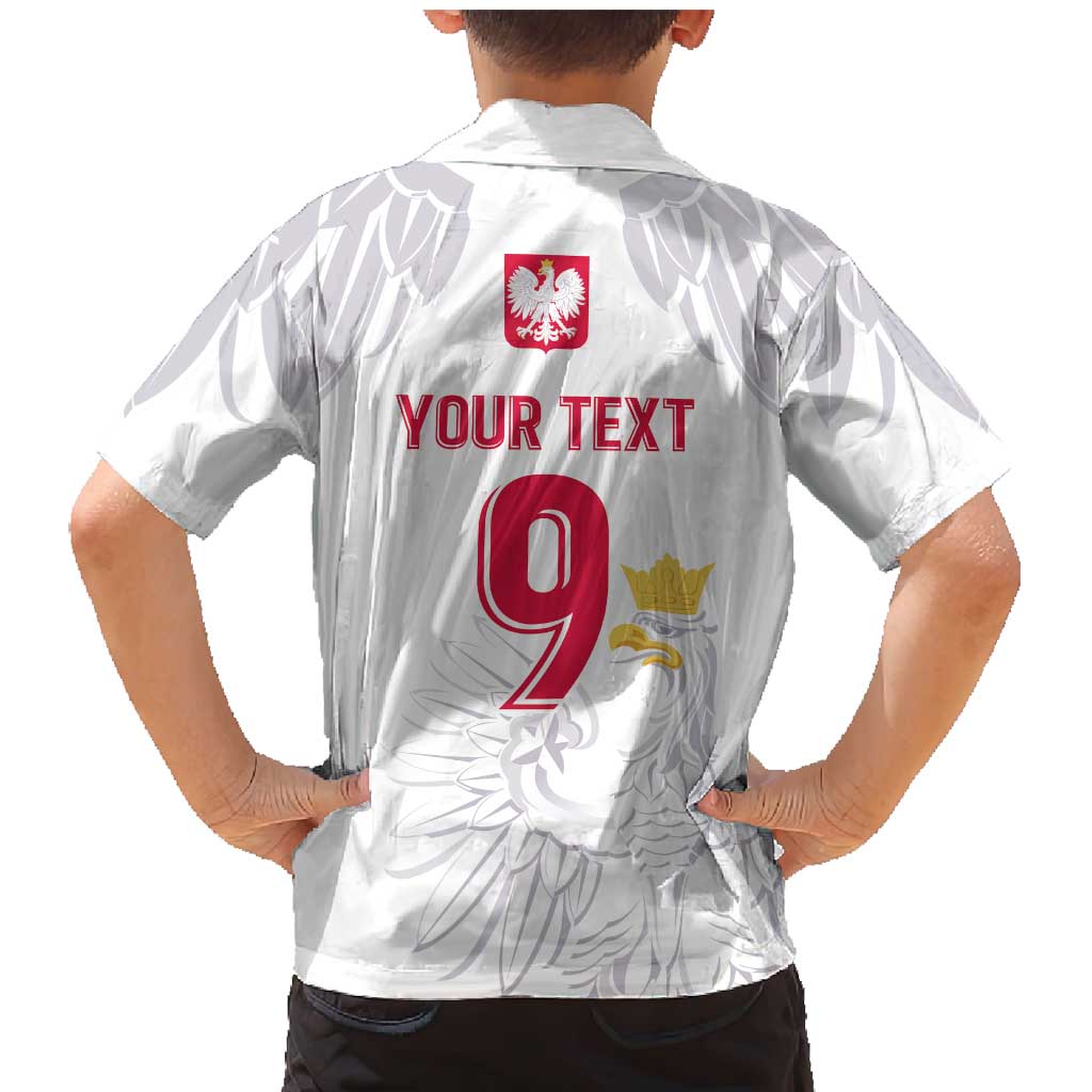 Custom Polish Football Jersey Family Matching Mermaid Dress and Hawaiian Shirt Polska Eagle Athletic Soccer - Wonder Print Shop