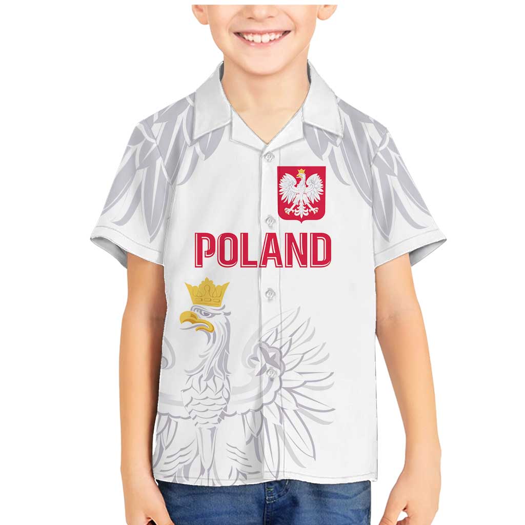 Custom Polish Football Jersey Family Matching Mermaid Dress and Hawaiian Shirt Polska Eagle Athletic Soccer - Wonder Print Shop