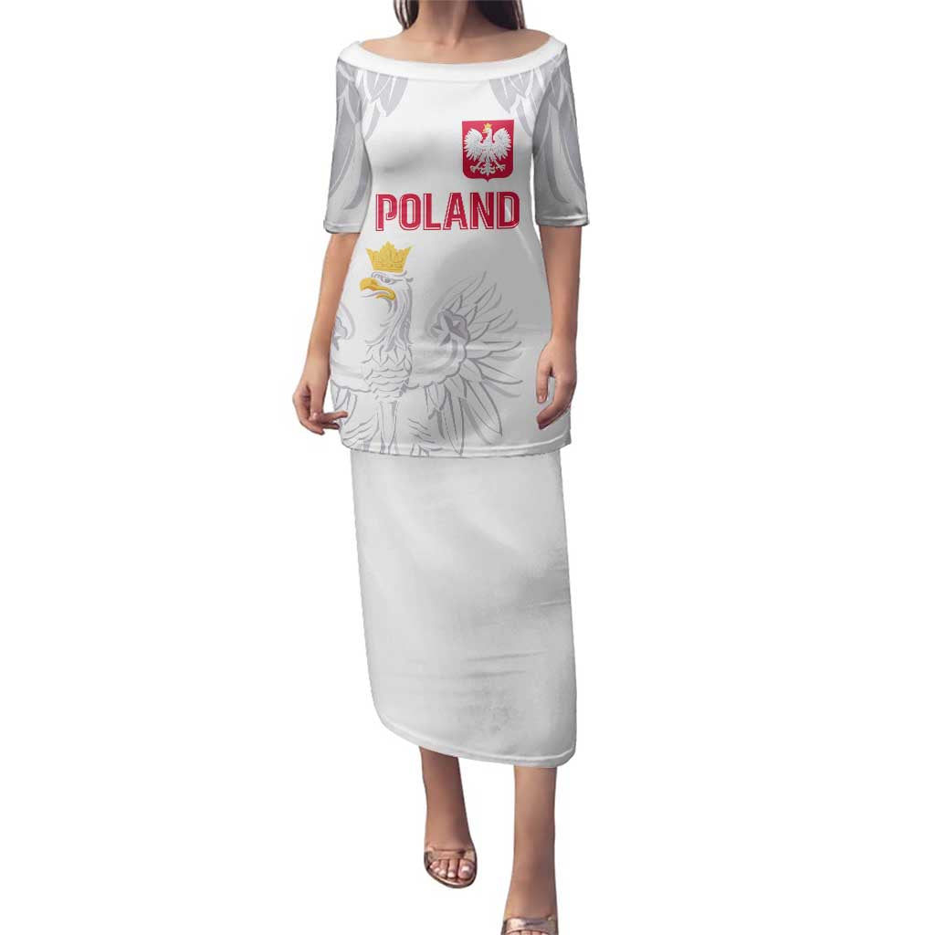 Custom Polish Football Jersey Family Matching Puletasi and Hawaiian Shirt Polska Eagle Athletic Soccer - Wonder Print Shop