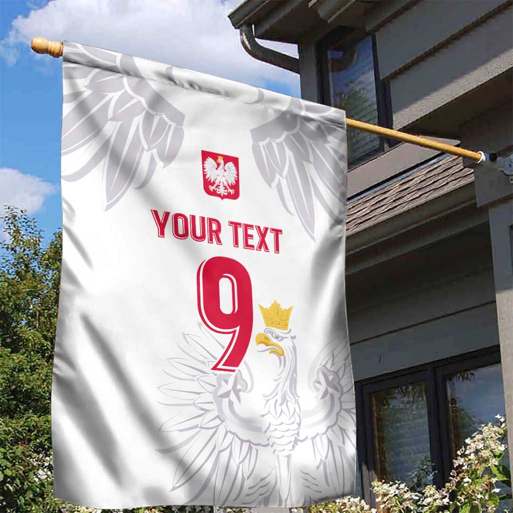 Custom Polish Football Jersey Garden Flag Polska Eagle Athletic Soccer - Wonder Print Shop