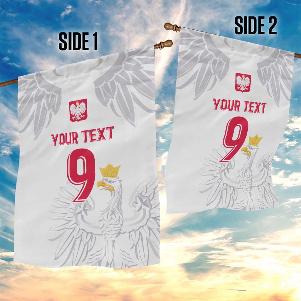 Custom Polish Football Jersey Garden Flag Polska Eagle Athletic Soccer - Wonder Print Shop