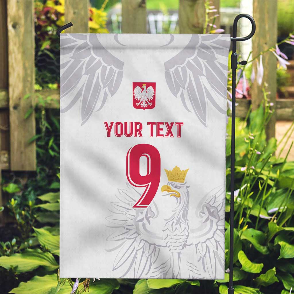 Custom Polish Football Jersey Garden Flag Polska Eagle Athletic Soccer - Wonder Print Shop