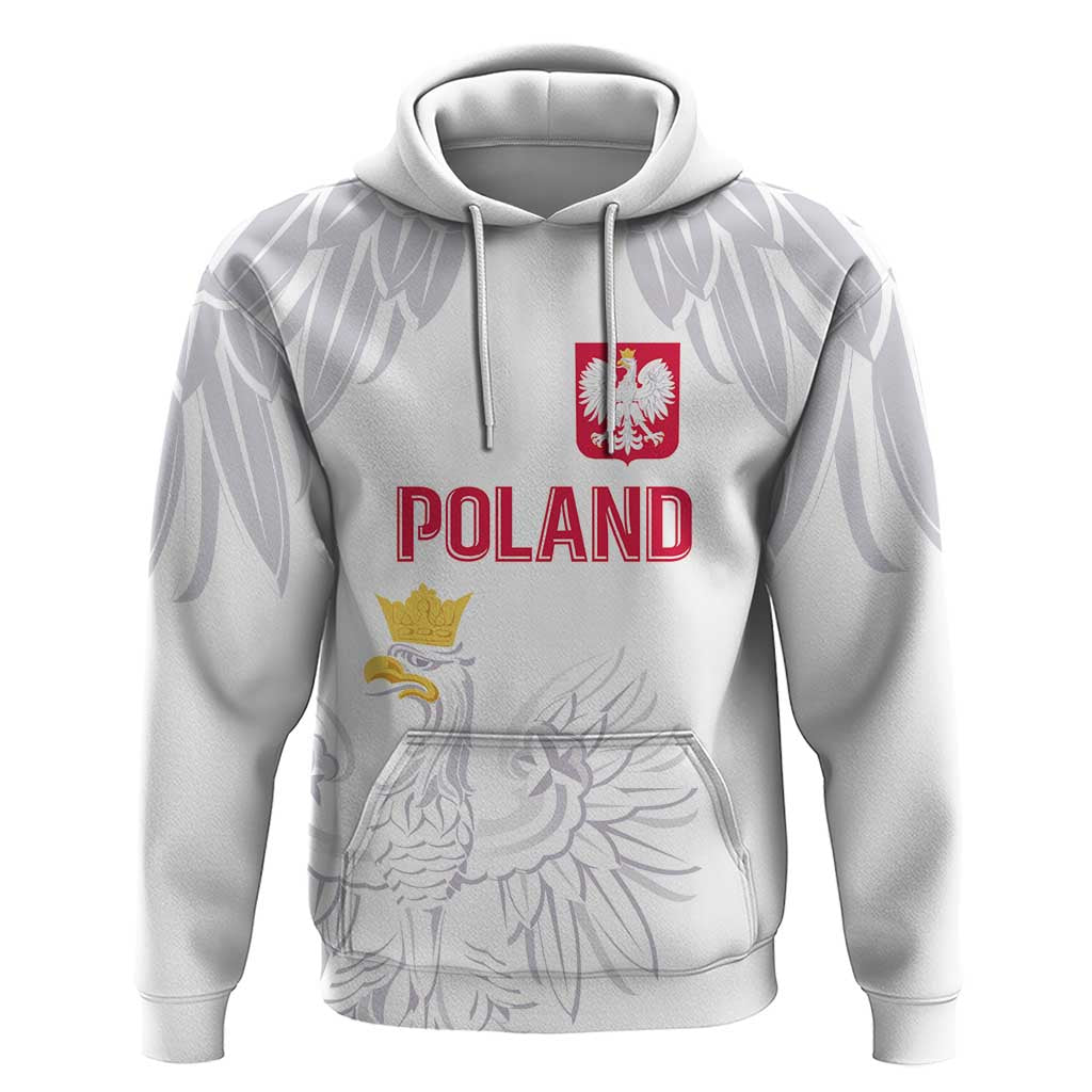 Custom Polish Football Jersey Hoodie Polska Eagle Athletic Soccer - Wonder Print Shop