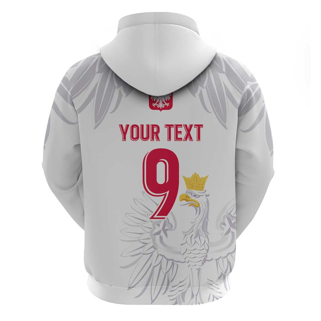 Custom Polish Football Jersey Hoodie Polska Eagle Athletic Soccer - Wonder Print Shop