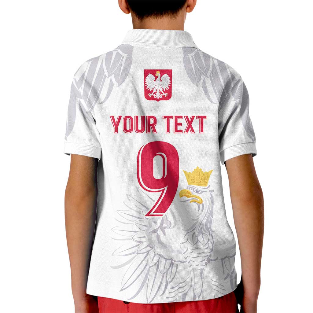 Custom Polish Football Jersey Kid Polo Shirt Polska Eagle Athletic Soccer - Wonder Print Shop