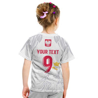 Custom Polish Football Jersey Kid T Shirt Polska Eagle Athletic Soccer - Wonder Print Shop