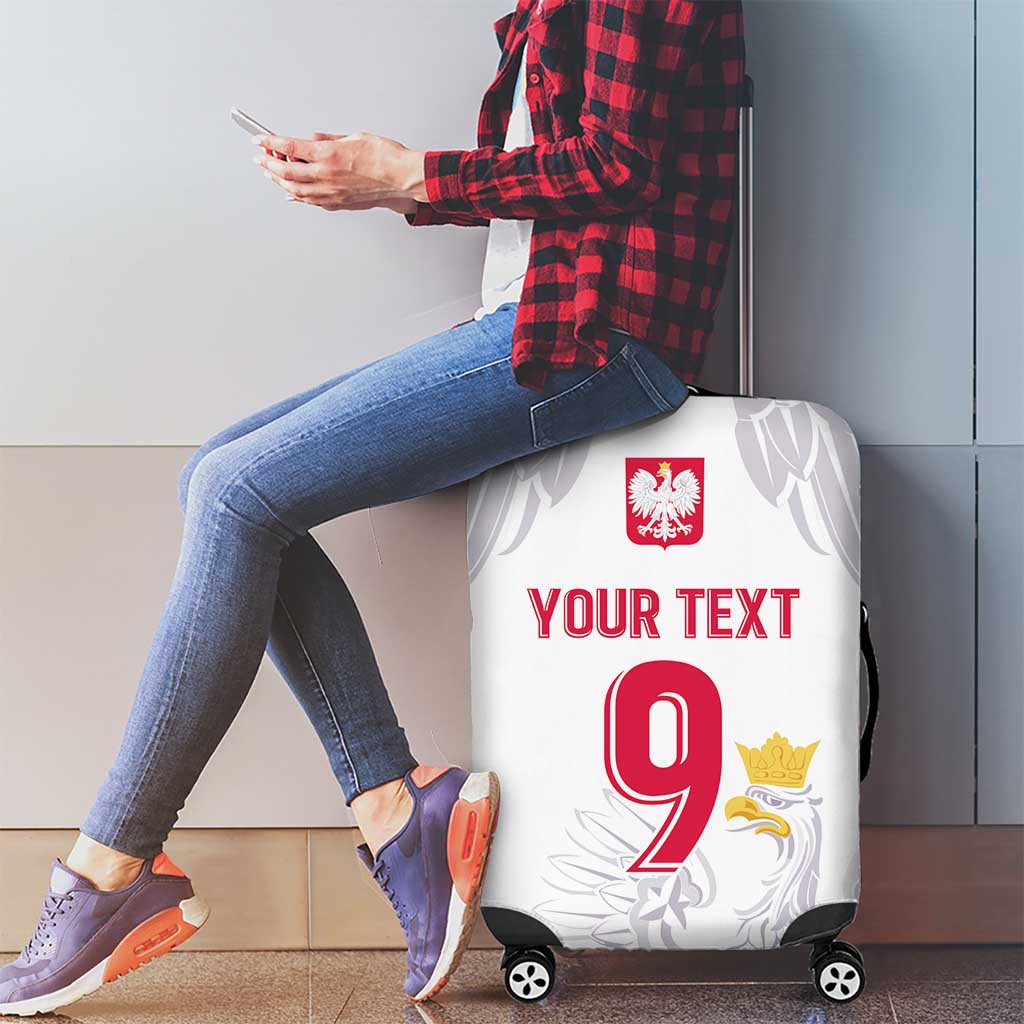 Custom Polish Football Jersey Luggage Cover Polska Eagle Athletic Soccer - Wonder Print Shop