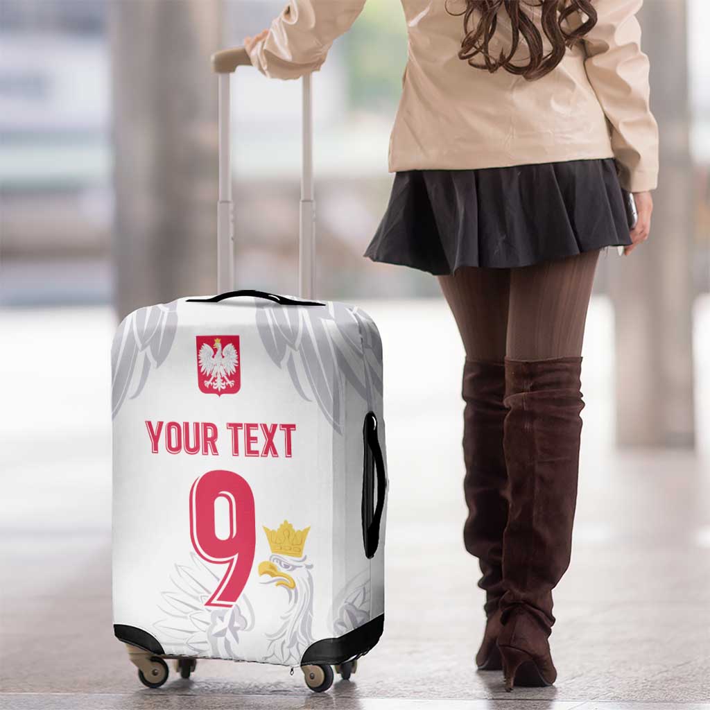 Custom Polish Football Jersey Luggage Cover Polska Eagle Athletic Soccer - Wonder Print Shop