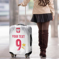 Custom Polish Football Jersey Luggage Cover Polska Eagle Athletic Soccer - Wonder Print Shop