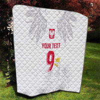 Custom Polish Football Jersey Quilt Polska Eagle Athletic Soccer - Wonder Print Shop