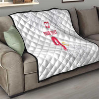 Custom Polish Football Jersey Quilt Polska Eagle Athletic Soccer - Wonder Print Shop