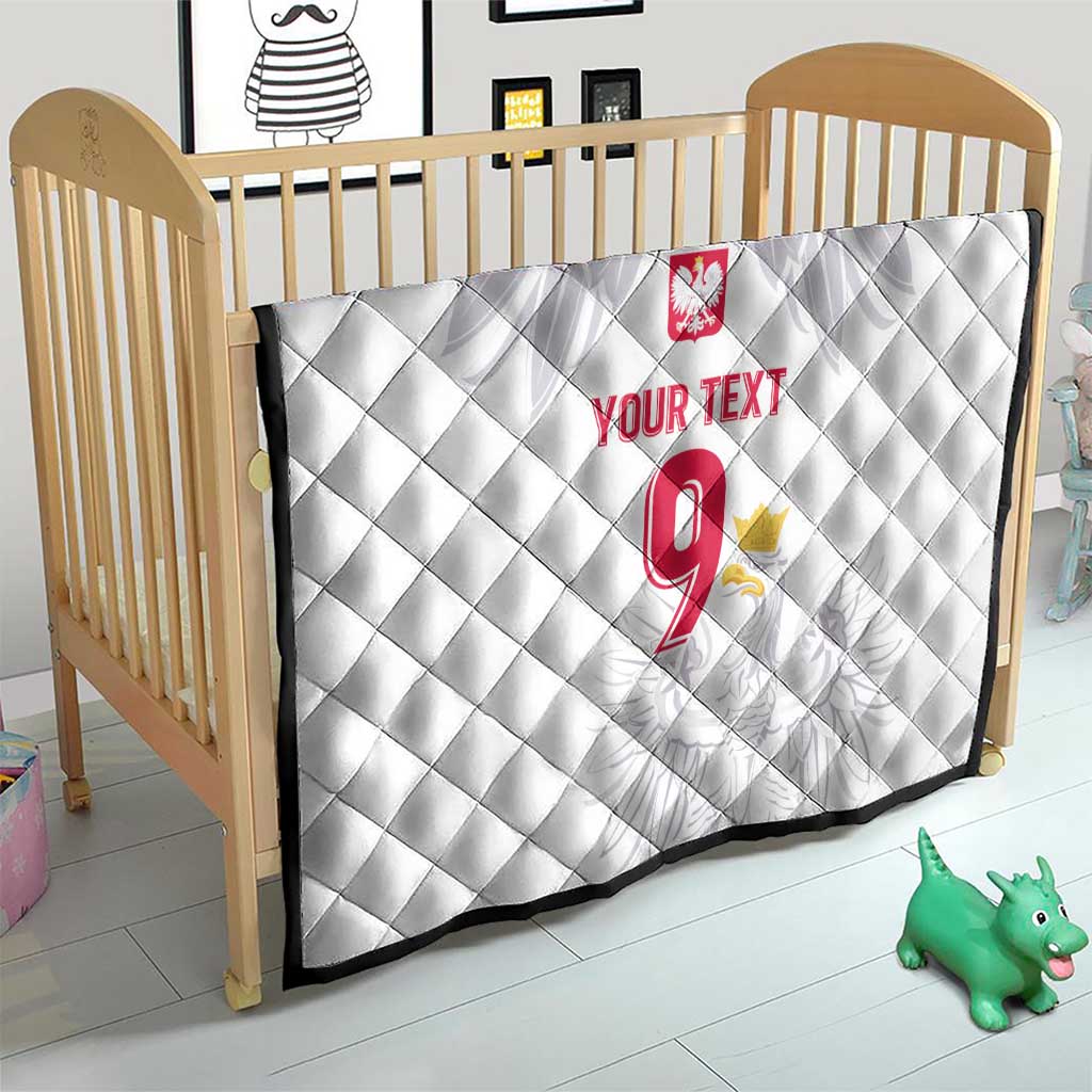 Custom Polish Football Jersey Quilt Polska Eagle Athletic Soccer - Wonder Print Shop