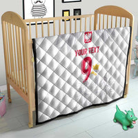 Custom Polish Football Jersey Quilt Polska Eagle Athletic Soccer - Wonder Print Shop