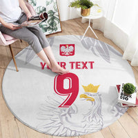 Custom Polish Football Jersey Round Carpet Polska Eagle Athletic Soccer