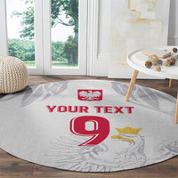 Custom Polish Football Jersey Round Carpet Polska Eagle Athletic Soccer