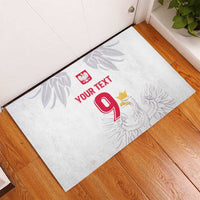 Custom Polish Football Jersey Rubber Doormat Polska Eagle Athletic Soccer - Wonder Print Shop