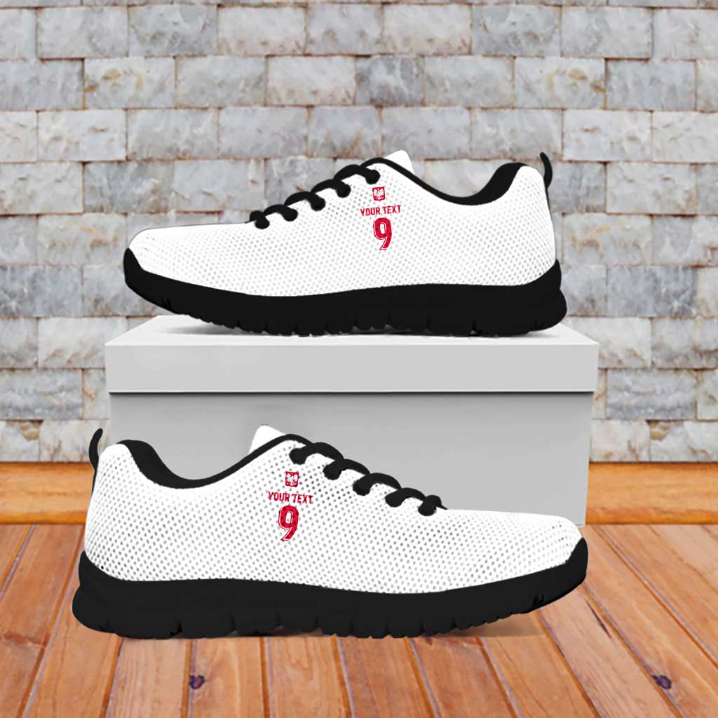 Custom Polish Football Jersey Sneakers Polska Eagle Athletic Soccer - Wonder Print Shop