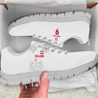 Custom Polish Football Jersey Sneakers Polska Eagle Athletic Soccer - Wonder Print Shop