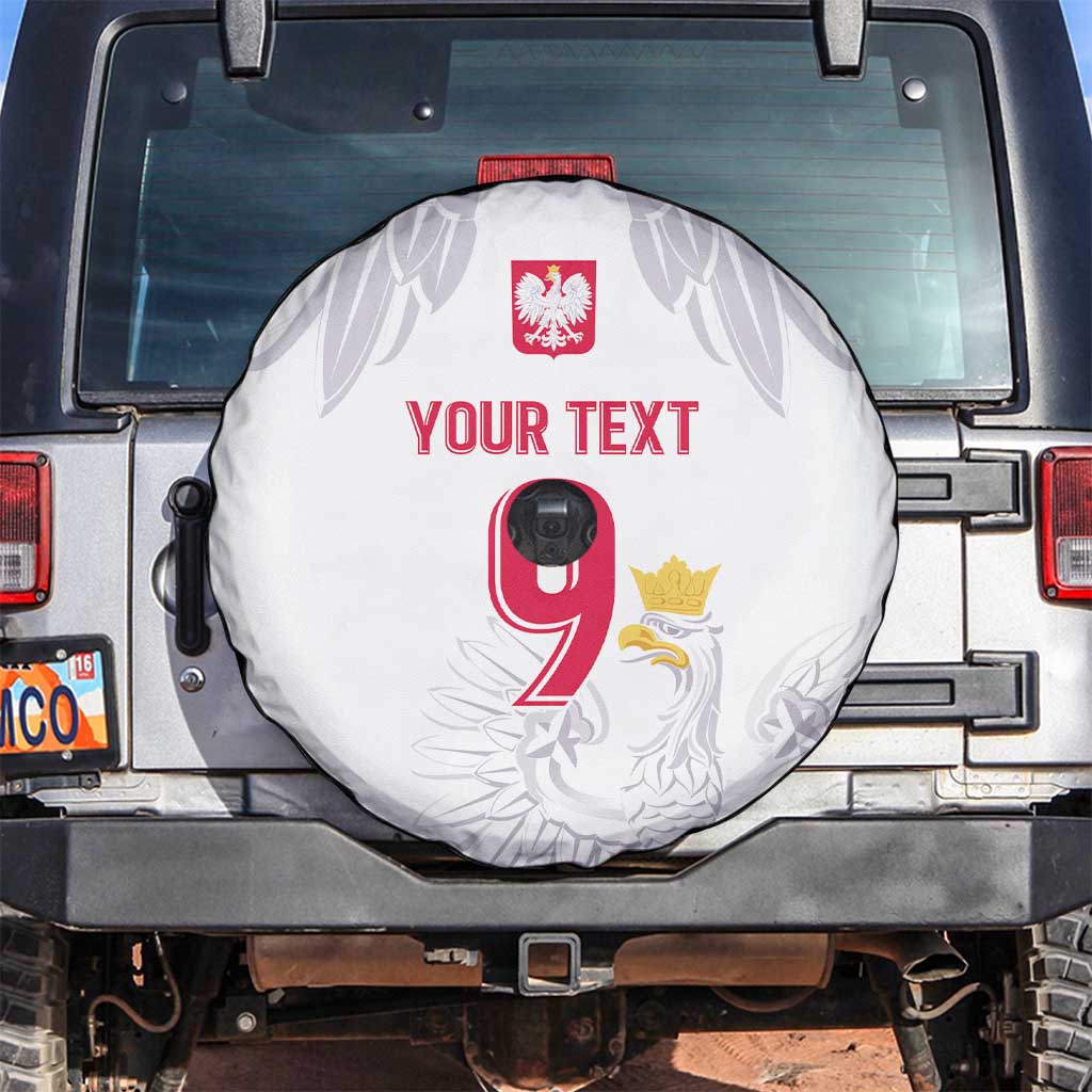 Custom Polish Football Jersey Spare Tire Cover Polska Eagle Athletic Soccer - Wonder Print Shop
