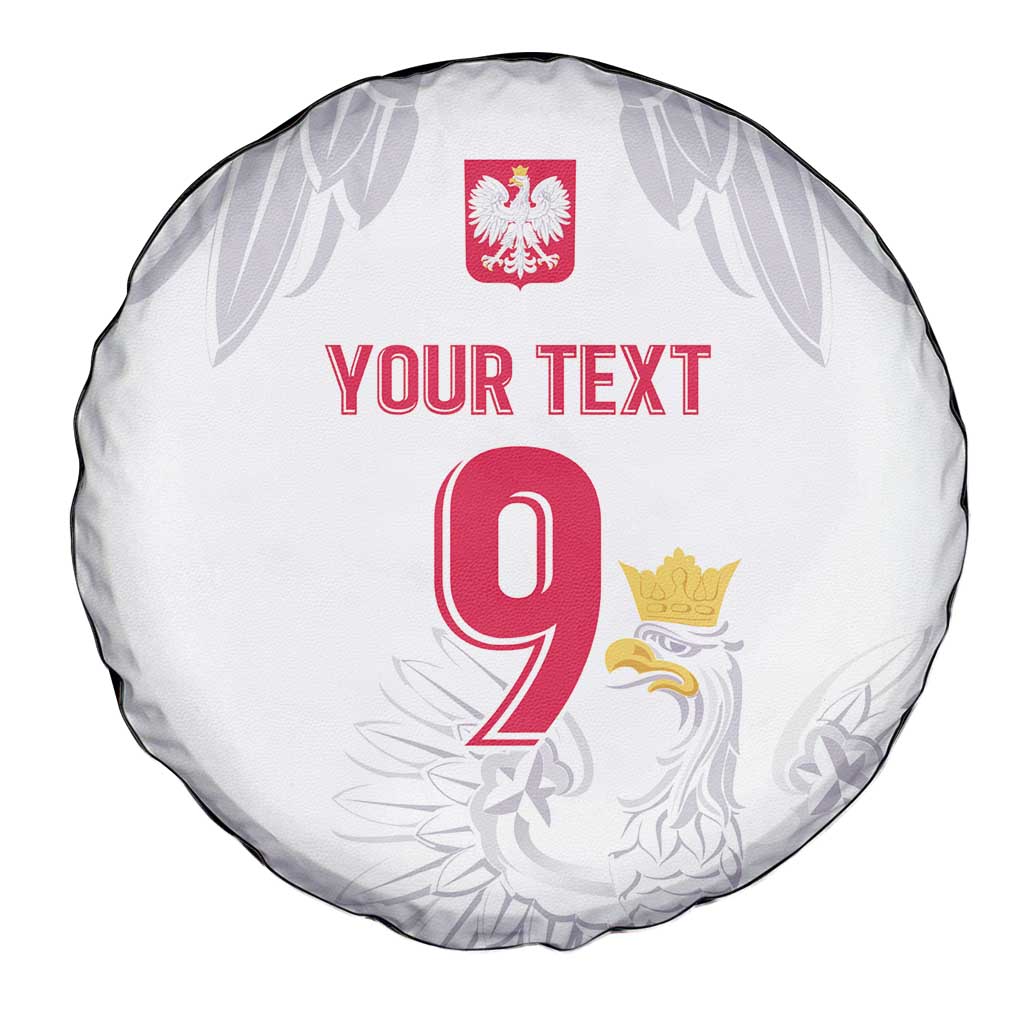 Custom Polish Football Jersey Spare Tire Cover Polska Eagle Athletic Soccer - Wonder Print Shop