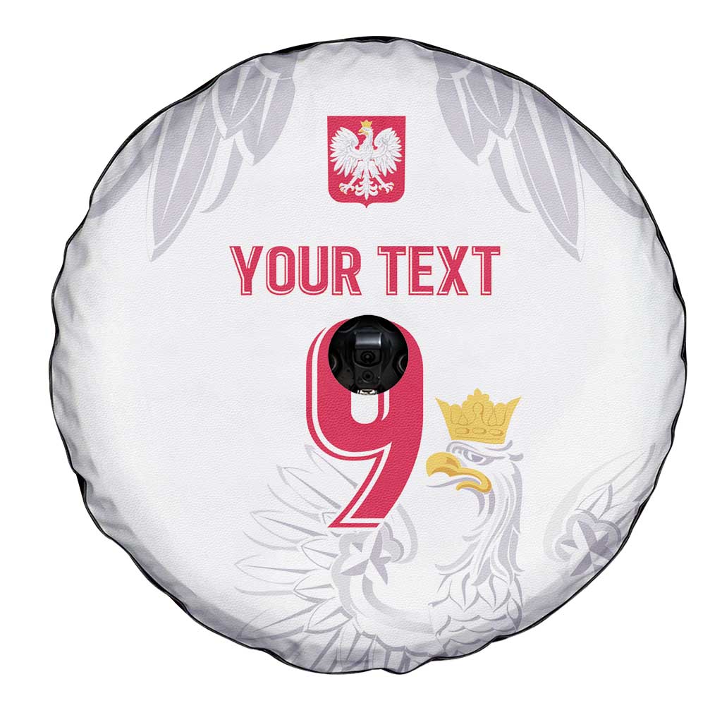 Custom Polish Football Jersey Spare Tire Cover Polska Eagle Athletic Soccer - Wonder Print Shop