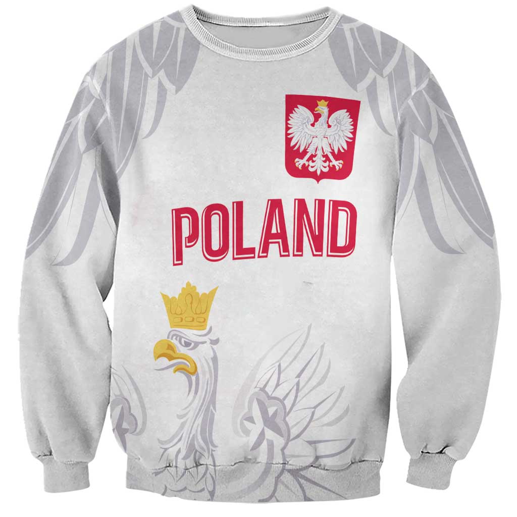 Custom Polish Football Jersey Sweatshirt Polska Eagle Athletic Soccer - Wonder Print Shop