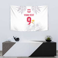 Custom Polish Football Jersey Tapestry Polska Eagle Athletic Soccer - Wonder Print Shop