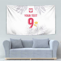 Custom Polish Football Jersey Tapestry Polska Eagle Athletic Soccer - Wonder Print Shop