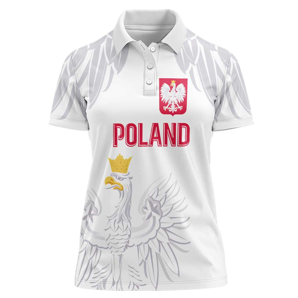 Custom Polish Football Jersey Women Polo Shirt Polska Eagle Athletic Soccer - Wonder Print Shop