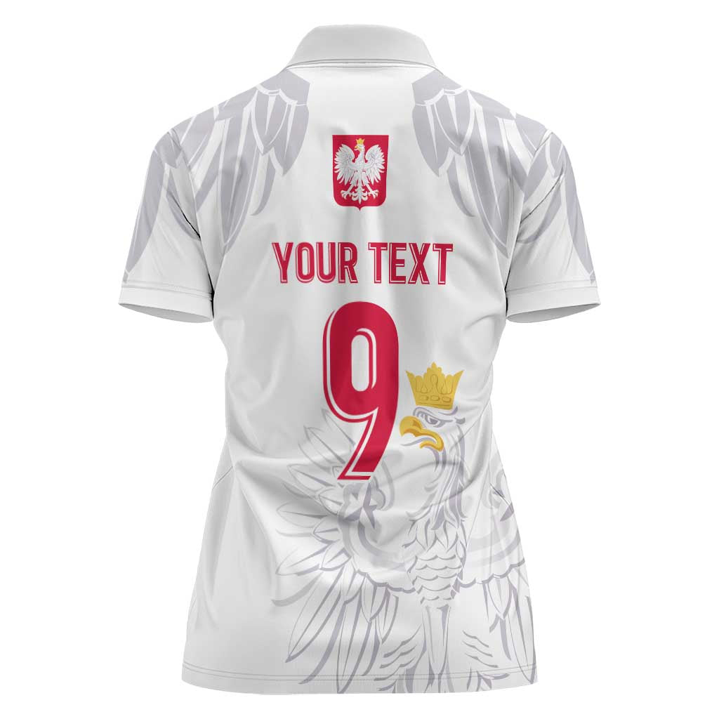 Custom Polish Football Jersey Women Polo Shirt Polska Eagle Athletic Soccer - Wonder Print Shop