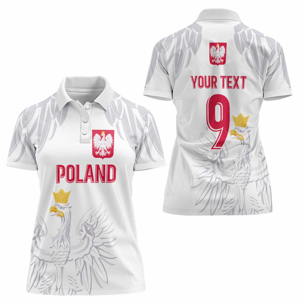 Custom Polish Football Jersey Women Polo Shirt Polska Eagle Athletic Soccer - Wonder Print Shop