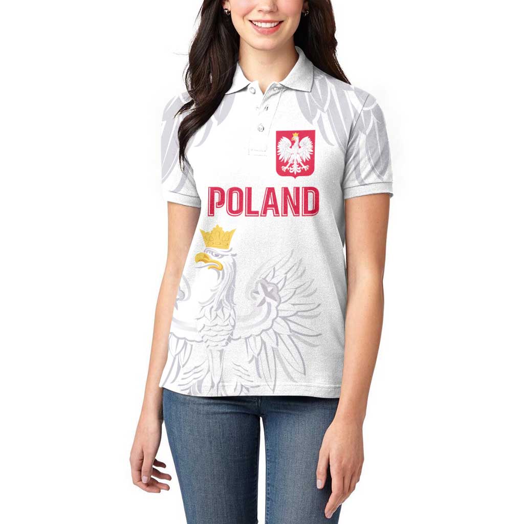 Custom Polish Football Jersey Women Polo Shirt Polska Eagle Athletic Soccer - Wonder Print Shop
