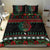 Mexican Christmas Bedding Set Feliz Navidad Aztec Eagle Emblem and Poinsettia - Wonder Print Shop