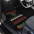Mexican Christmas Car Mats Feliz Navidad Aztec Eagle Emblem and Poinsettia - Wonder Print Shop