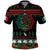 Mexican Christmas Polo Shirt Feliz Navidad Aztec Eagle Emblem and Poinsettia - Wonder Print Shop