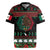 Mexican Christmas Rugby Jersey Feliz Navidad Aztec Eagle Emblem and Poinsettia - Wonder Print Shop