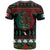 Mexican Christmas T Shirt Feliz Navidad Aztec Eagle Emblem and Poinsettia - Wonder Print Shop