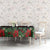 Mexican Christmas Tablecloth Feliz Navidad Aztec Eagle Emblem and Poinsettia - Wonder Print Shop