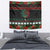 Mexican Christmas Tapestry Feliz Navidad Aztec Eagle Emblem and Poinsettia - Wonder Print Shop