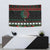 Mexican Christmas Tapestry Feliz Navidad Aztec Eagle Emblem and Poinsettia - Wonder Print Shop