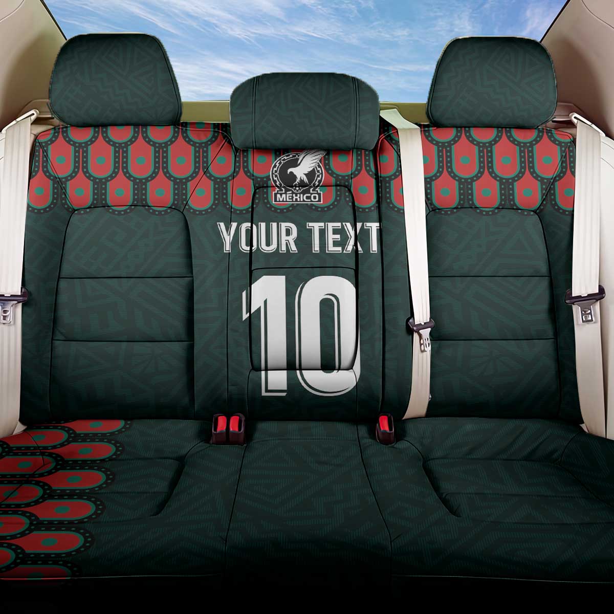 Custom Mexican Football Jersey Special Edition 2024 Back Car Seat Cover - Wonder Print Shop