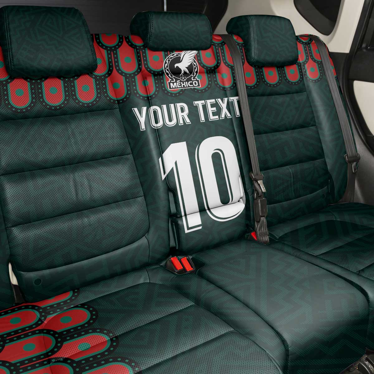 Custom Mexican Football Jersey Special Edition 2024 Back Car Seat Cover - Wonder Print Shop